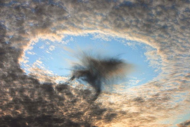 Strange hole in the Sky