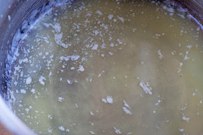 Butter melted in a pot