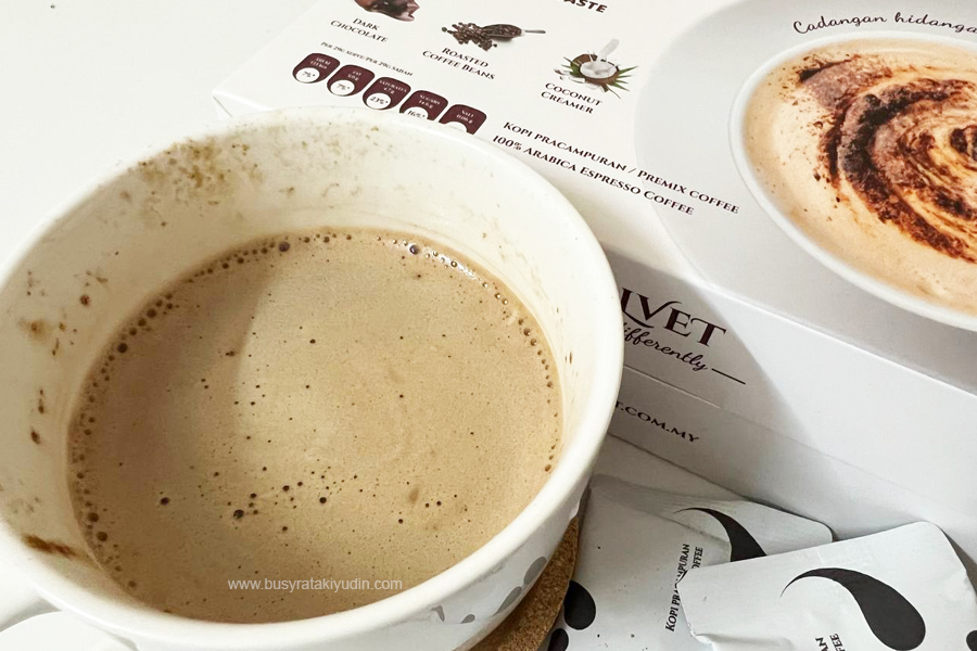 Velvet Coffee Malaysia viral di Tiktok, Velvet Coffee perisa Mocha, latte, cappucino,