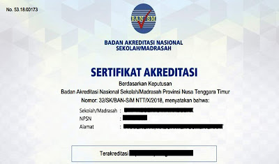 Cara Download Sertifikat Akreditasi Sekolah/ Madrasah di Sispena