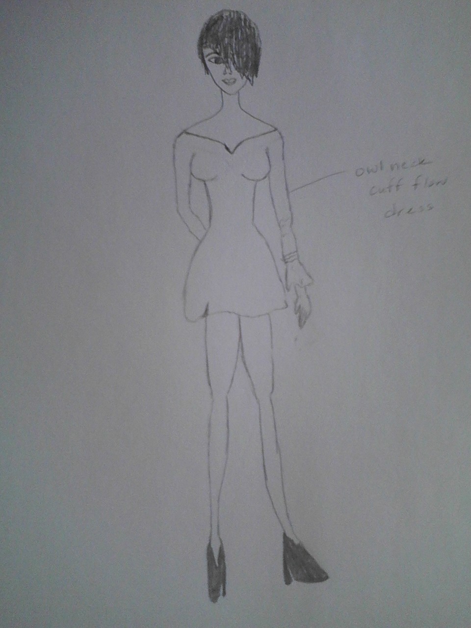 Project #27: Owl Neck Cuff Dress