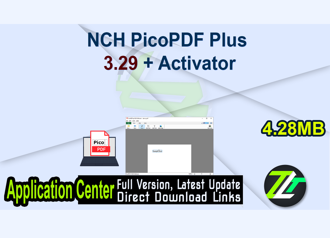 NCH PicoPDF Plus 3.29 + Activator