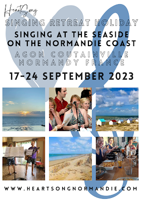 singing retreat, singing holiday, retreat france, 2023, singing, welbeing, normandie, seaside, retreat, wellness