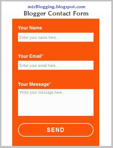 blogger contact form siam dan