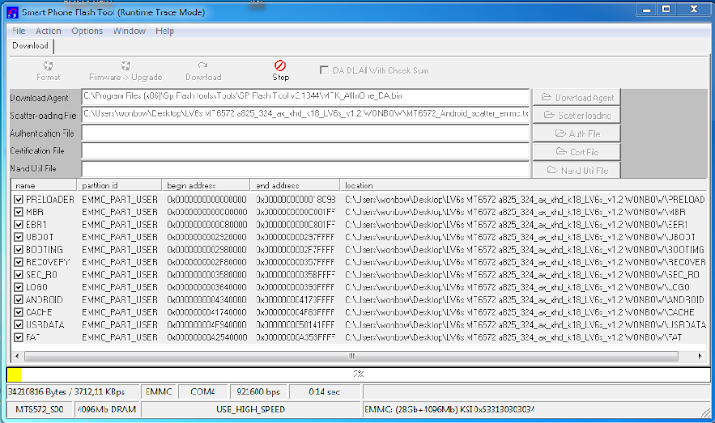 LV6s MT6572 a825_324_ax_xhd_k18_LV6s_v1.2 rom flashtool ok