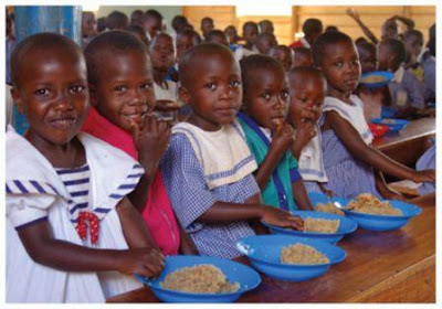 The hungry children in Africa