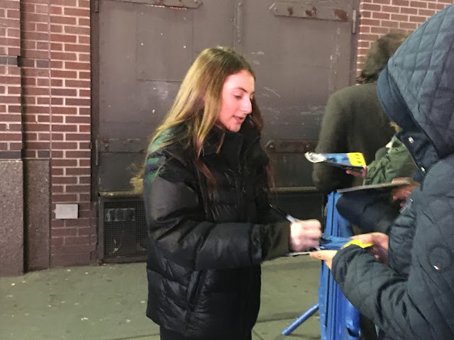 Presley Ryan Signing Autographs at Beetlejuice Musical Stage Door