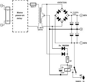 300 Watt Power Amplifier (Elektor 11/1995) electronics schematic circuit