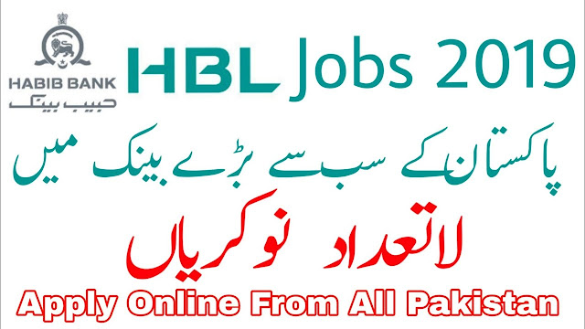 HBL Jobs May 2019 | 200+ Vacancies For Male / Female | Online Apply