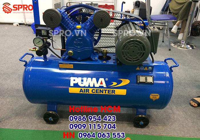 Máy nén khí piston 2HP Puma PK20100 - Dung tích 100 lít chính hãng