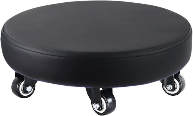 360 Rotating Wheeled Rolling Stool 