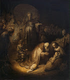 Adoration of the Magi by Rembrandt Harmenszoon van Rijn - Religious Paintings from Hermitage Museum
