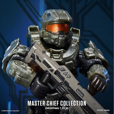 San Diego Comic-Con 2020 Exclusive Halo Mega Construx Master Chief Micro Action Figure Set by Mattel