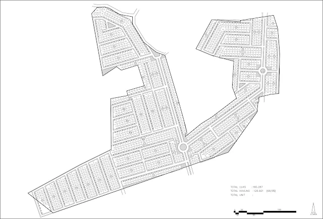 contoh site plan proyek konstruksi