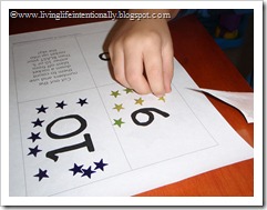 Practice counting with stars