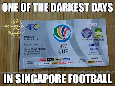 match ticker of AFC Cup match between Warriors and Maziya in 2015