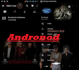 BBM Mod Superman Is Dead Versi 2.11.0.16 Apk Clone