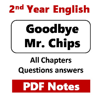 2nd year English notes Mr chips 2023