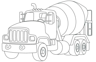 How to Draw Cement Trucks in 10 Steps