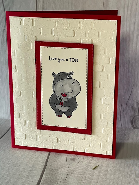 Hippest Hippos Card idea using a FREE Stampin' Up! Sale-A-Bration Stamp Set