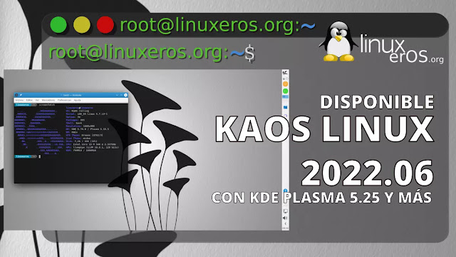 KaOS Linux 2022.06 con KDE Plasma 5.25 y más