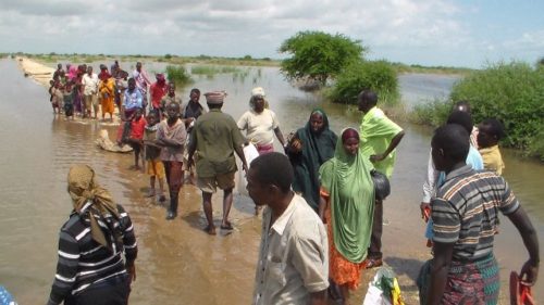 Somalia.. Hundreds of families were displaced from the city of Beledweyne due to the flooding of the Shabelle River