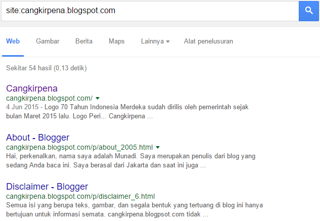 Cara Mengetahui Halaman Posting yang Telah Terindeks Google