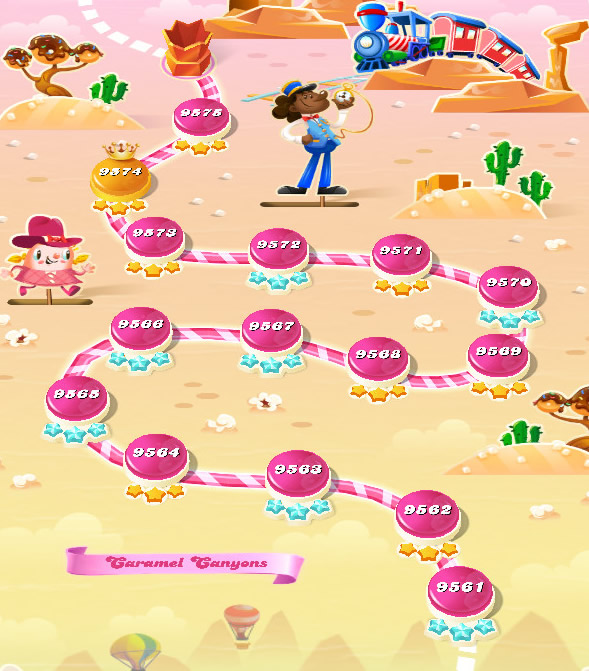 Candy Crush Saga level 9561-9575