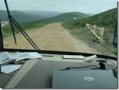 the highway on the US side of the border