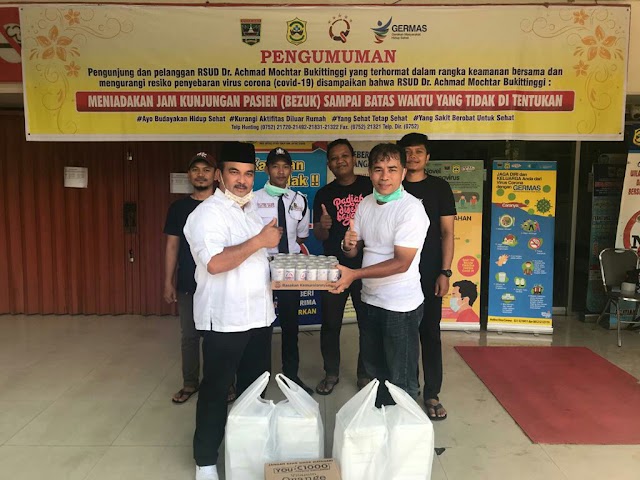 LBH andalas dan PAN Bersama Berikan Bantuan ke RSAM