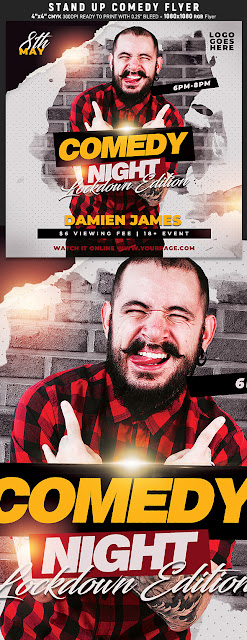  Stand Up Comedy Flyer Template