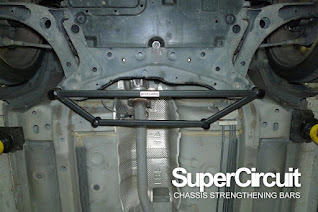 SUPERCIRCUIT Front Lower Brace designed for the 2007-2017 Mitsubishi Lancer.