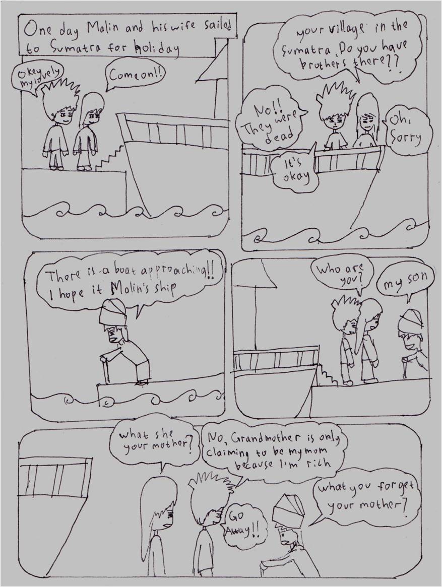 Komik Malin Kundang English Version Antara Langit