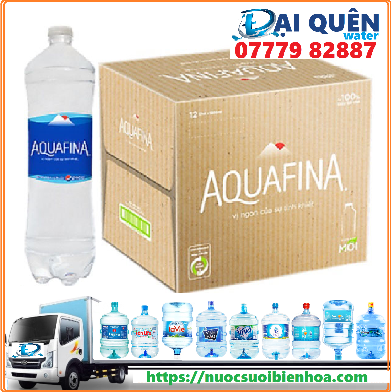 Thùng nước tinh khiết aquafina 12* 1500 ml- AQUAFINA1.5L