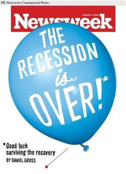 newsweek cover recession is over