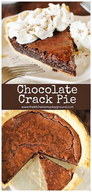   Chocolate Crack Pie
