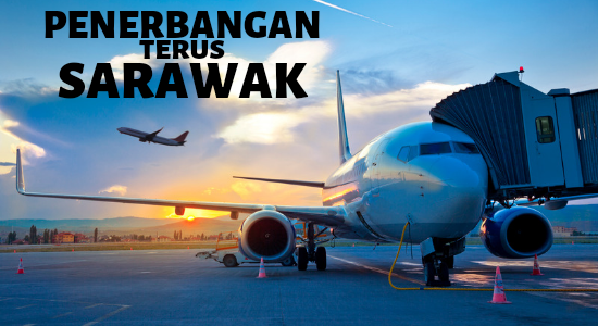 penerbangan terus sarawak