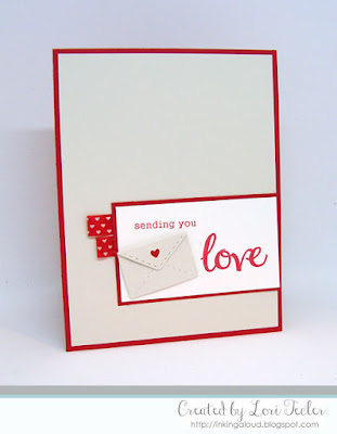 Sending You Love card-designed by Lori Tecler/Inking Aloud-stamps and dies from SugarPea Designs