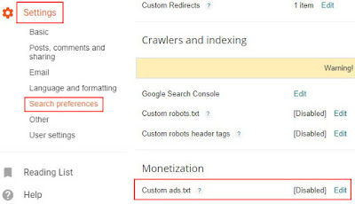 How to Insert Ads.txt files in Blogger BlogSpot