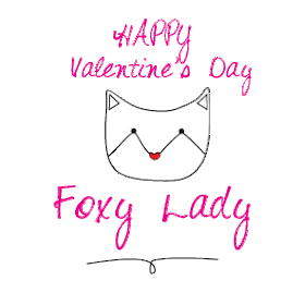 hey foxy lady downloadable valentine card