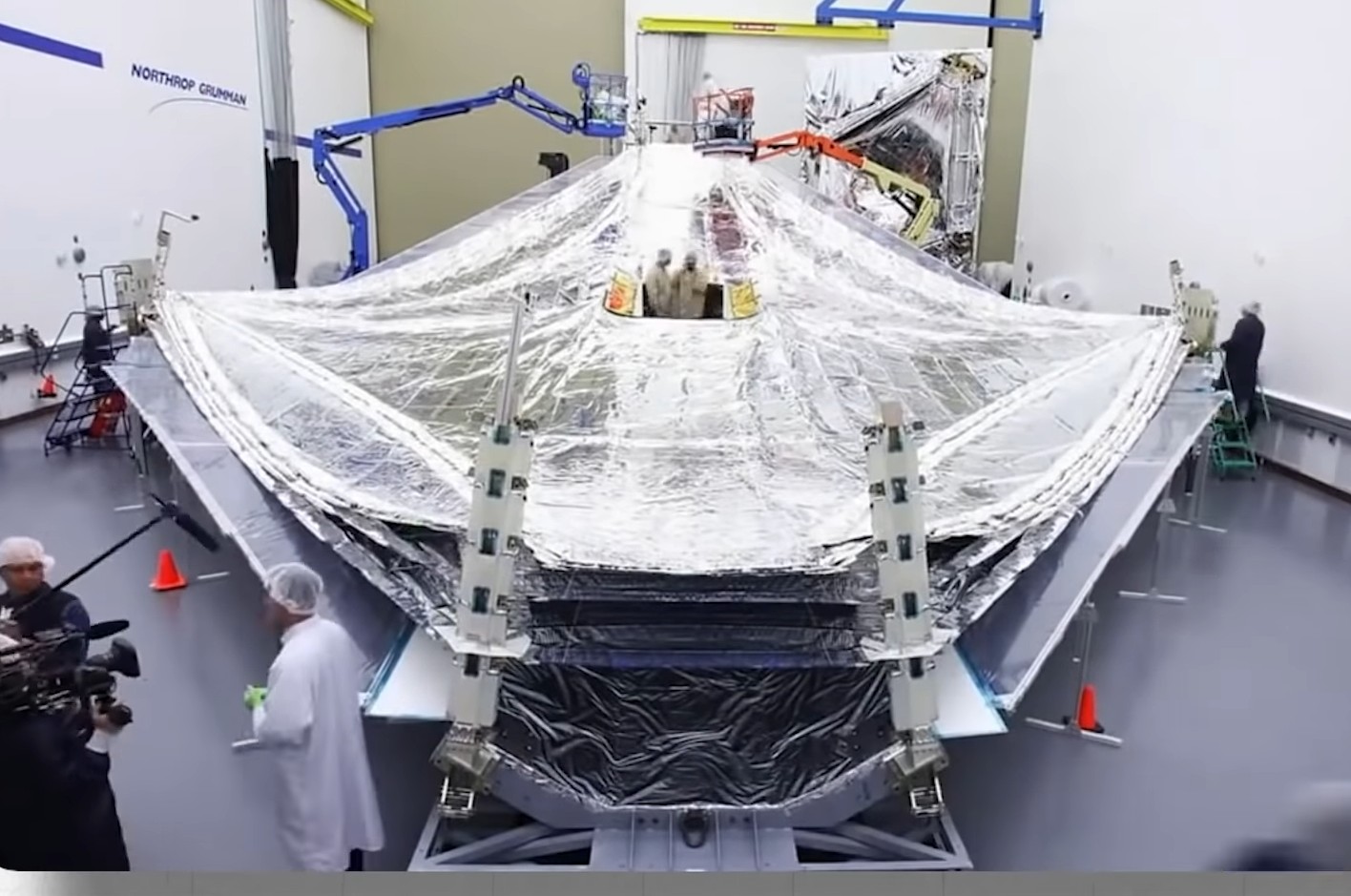 Sun Shield, James Webb Telescope Shield, Sun protection of James Webb Telescope