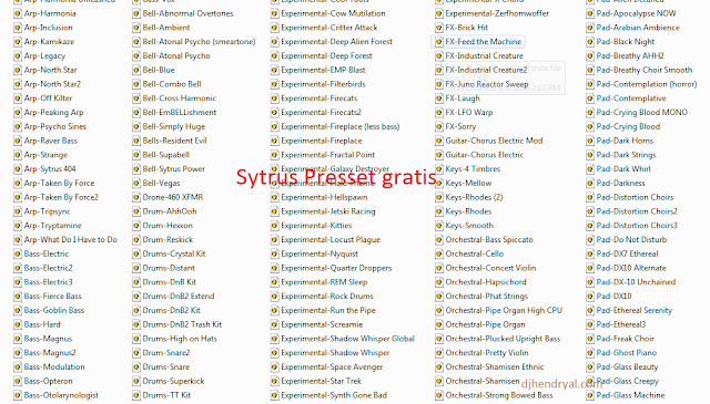 Download Gratis 365 preset Sytrus pack, ajip suaranya