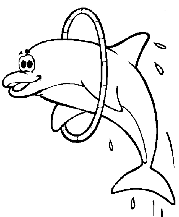 Printable Dolphins Animal Coloring Pages