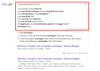 riset keyword melalui penelusuran google