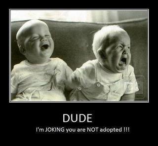 One Baby is Laughing and Other is Crying,a funny picture of babies