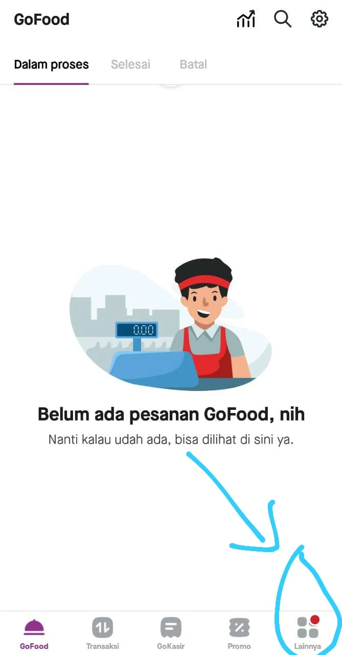 Buka Aplikasi Gobiz, Buka Menu Lainnya