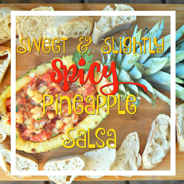 How to make a sweet and slightly spicy pineapple salsa #YesYouCAN ad 