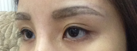 before korean brows review