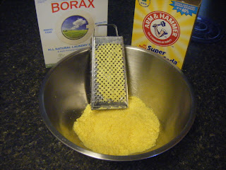 When you mix 1 cup of Borax with 1 cup of Washing Soda and a shaved bar of soap, you get cheap and effective detergent.