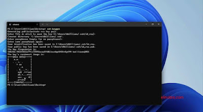 generate ssh key Windows Command Prompt